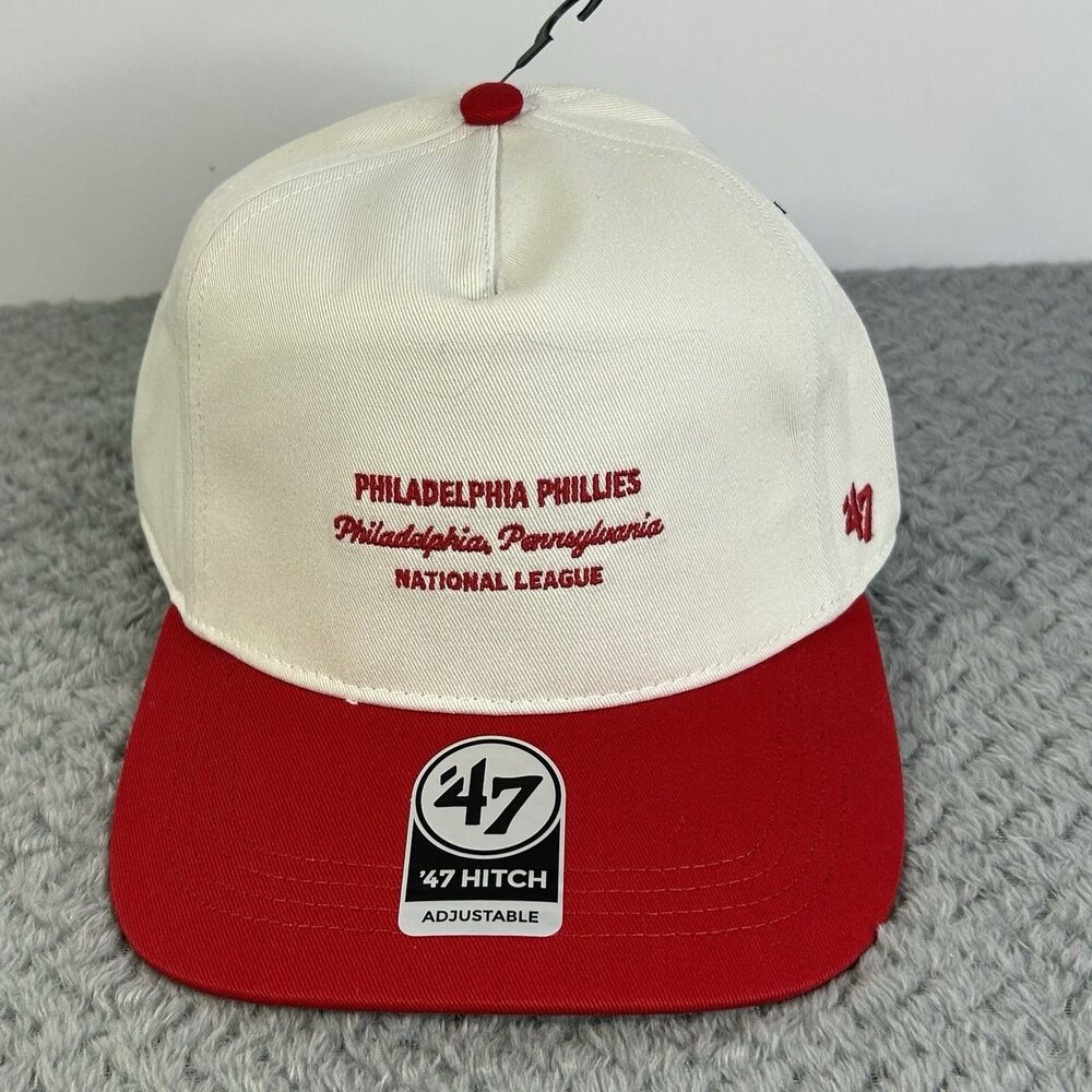 NWT Philadelphia Phillies '47 Brand Contemporary Adjustable Hat | White/Red